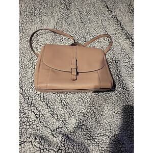 Kate Spade Finlee Randall Street Leather Crossbody Bag Purse Pink Taupe